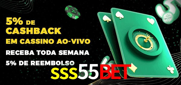 Promoções do cassino ao Vivo sss55bet